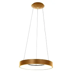 Luminaria colgante RINGLEDE - Ø 48CM grande, redondo, directo / indirecto IP20, dorado regulable