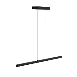 Luminaria colgante DANSKE abajo, con regulador táctil IP20, negro mate regulable