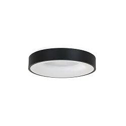Luminaria de techo RINGLEDE - Ø 30CM pequeño, redondo, directo / indirecto IP20, negro mate regulable