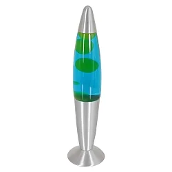 table lamp VOLCAN with switch, conical E14 IP20, steel brushed 