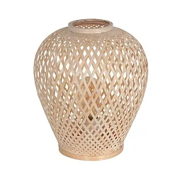 table lamp MAZE with switch E27 IP20, bamboo light 
