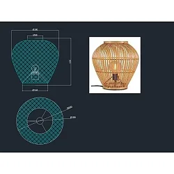 table lamp MAZE with switch E27 IP20