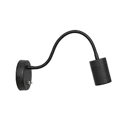 Luminaria de pared UPROUND de 1 llama GU10 IP20, negro 