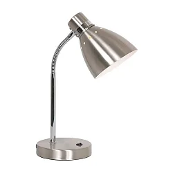 Luminaria de mesa SPRING inclinable E27 IP20, acero 