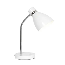 Luminaria de mesa SPRING inclinable E27 IP20, blanco 