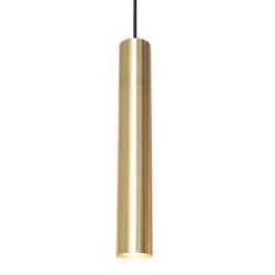 Luminaria colgante TUBEL GU10 IP20, latón regulable