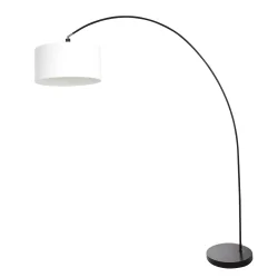 arc luminaire SOLVA 1 flame E27 IP20, black dimmable