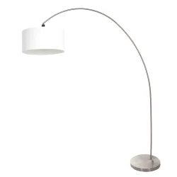 arc luminaire SOLVA 1 flame E27 IP20, steel dimmable