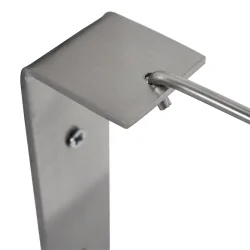 Luminaria de pared ELEGANT CLASSY de 1 llama E27 IP20, acero regulable