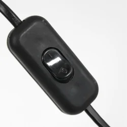Luminaria de pared SPARKLED LIGHT de 1 llama E27 IP20, negro regulable
