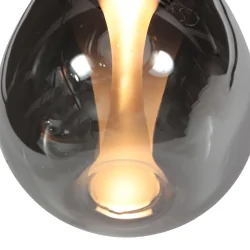 pendant luminaire GLIMSY 1 flame IP20, black dimmable