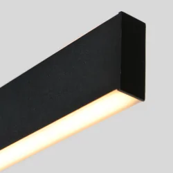 pendant luminaire BRIGHTLINE 2 flames IP20, black dimmable