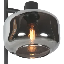 Luminaria de mesa TENEBRIS de 1 llama E14 IP20, negro regulable