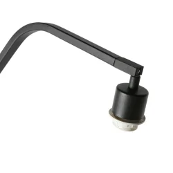 floor lamp ZIG-ZAG 1 flame E27 IP20, black dimmable