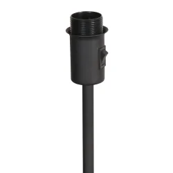 Luminaria de mesa NOOR de 1 llama E27 IP20, negro regulable