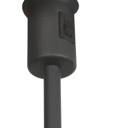 Luminaria de mesa NOOR de 1 llama E27 IP20, negro regulable
