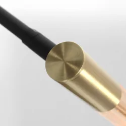 table lamp ALISIO 1 flame IP20, brass dimmable
