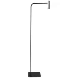 floor lamp LUMO 1 flame IP20, steel dimmable