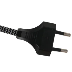 Luminaria de pared SILVA ALBA de 1 llama E27 IP20, negro regulable