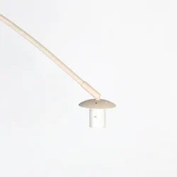 Luz de arco VELA LINO de 1 llama E27 IP20, crema regulable