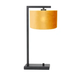 table lamp STANG down, with switch, with shade, with plug E27 IP20, black matt dimmable