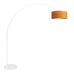 Luminaria de pedestal SPARKLED LIGHT cilíndrico, con interruptor, con pantalla, con enchufe, ajustable E27 IP20, blanco mate 