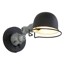 Mexlite Wall luminaire DAVIN, 1 flame, reflector, black