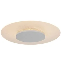 Luminaria de techo LIDO grande, redondo, indirecta, perforado IP20, blanco mate regulable