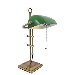 table lamp ANCILLA long, adjustable, with pull switch chain E27 IP20, brushed bronze 