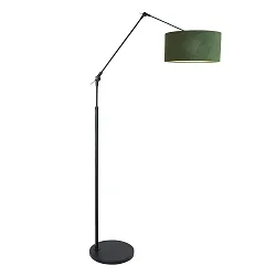 Luminaria de pedestal PRESTIGE CHIC cilíndrico, con interruptor, con pantalla, con brazo articulado, con enchufe E27 IP20