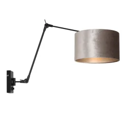 Luminaria de pared PRESTIGE CHIC cilíndrico, con interruptor, con pantalla, con brazo articulado, con enchufe E27 IP20