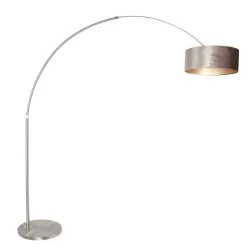 Luminaria de pedestal SPARKLED LIGHT cilíndrico, con interruptor, con pantalla, con enchufe, ajustable E27 IP20