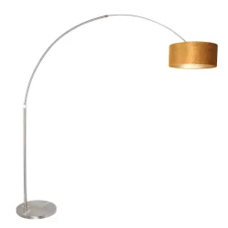 Luminaria de pedestal SPARKLED LIGHT cilíndrico, con interruptor, con pantalla, con enchufe, ajustable E27 IP20