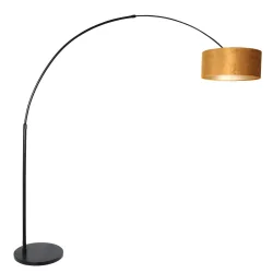 Luminaria de pedestal SPARKLED LIGHT cilíndrico, con interruptor, con pantalla, con enchufe, ajustable E27 IP20, negro mate 