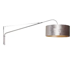 Luminaria de pared ELEGANT CLASSY con interruptor, con pantalla, con alivio de tensión, con enchufe, ajustable E27 IP20