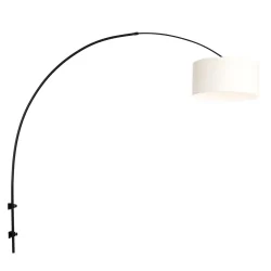 Luminaria de pared SPARKLED LIGHT cilíndrico, con pantalla, ajustable E27 IP20, negro mate 