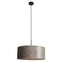 Luminaria colgante SPARKLED LIGHT cilíndrico, con pantalla E27 IP20, negro mate regulable