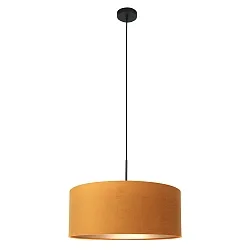 Luminaria colgante SPARKLED LIGHT cilíndrico, con pantalla E27 IP20, negro mate regulable