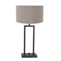table lamp STANG up, 2-fold, with switch, with shade, with plug E27 IP20, black matt dimmable