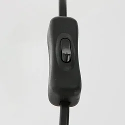 Luminaria de mesa ANIMAUX - OURSES arriba, con interruptor, con pantalla, con enchufe E27 IP20, negro mate 