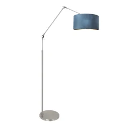 Luminaria de pedestal PRESTIGE CHIC cilíndrico, con interruptor, con pantalla, con brazo articulado, con enchufe E27 IP20