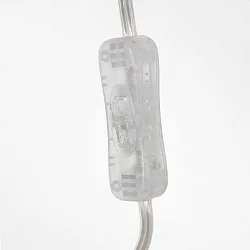Luminaria de pared SPARKLED LIGHT cilíndrico, con interruptor, con pantalla, con enchufe, ajustable E27 IP20, acero cepillado 