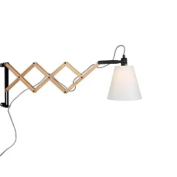 Mexlite Wall luminaire DION, 1 flame, beech