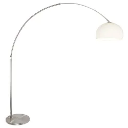 Luminaria de pedestal SPARKLED LIGHT semicircular, con interruptor, con pantalla, con enchufe, ajustable E27 IP20, negro mate 