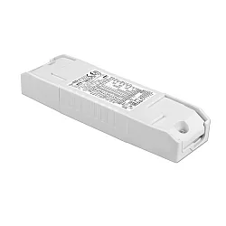 LED driver PRO FLAT 40 with strain relief, current constant, adjustable, switchable, white