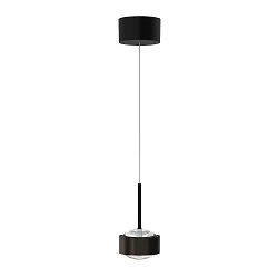 Luminaria colgante PUK! PRO 120 MOTION de 1 llama IP20, negro mate regulable