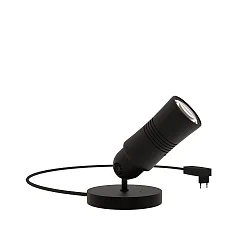 Luminaria de mesa NEO! BASE (LV) ajustable, enfocable, con regulador táctil IP20, negro mate regulable
