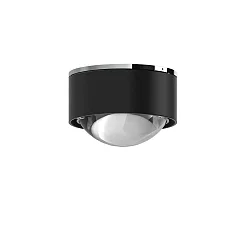 Luminaria de techo PUK MINI ONE 2 abajo, rígido, sin lente IP20, cromo, negro mate regulable