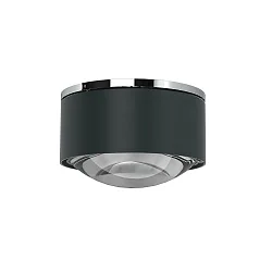 Luminaria de techo PUK MAXX ONE 2 abajo, rígido, sin lente IP20, antracita mate regulable
