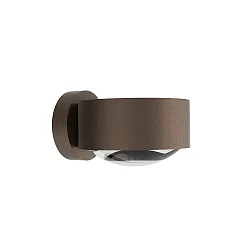Luminaria de pared para exteriores PUK MAXX WALL OUTDOOR Arriba-Abajo, rígido, sin lente IP44, marrón, mate regulable